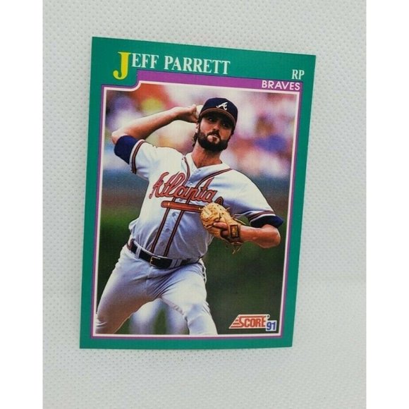 Lot Of 4 Score 91 Vintage Braves Baseball Trading Cards W/ World Series 1992 - Picture 8 of 12